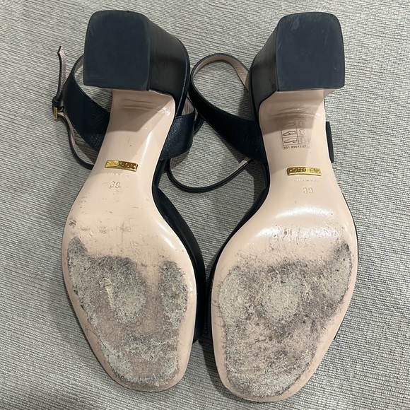 Gucci WOMEN'S MID-HEEL SANDAL WITH HORSEBIT - Picture 5 of 8